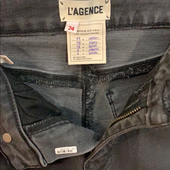 ✨L’Agence Margot High Rise Skinny Coal Coated Jean - Picture 10 of 10